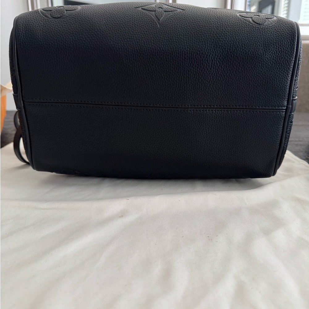 Black Embossed Leather Bag - Picture 9 of 9